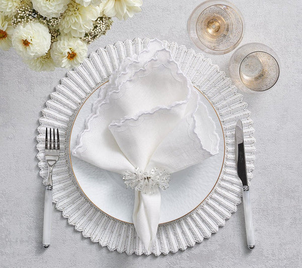 Arches - White Napkins (Set of 4)