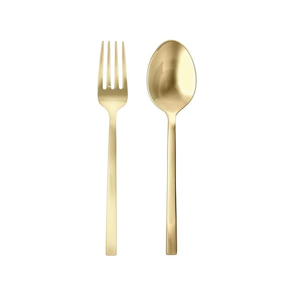 Arezzo - Brushed Gold - Flatware Piece Serving (Set of 2)