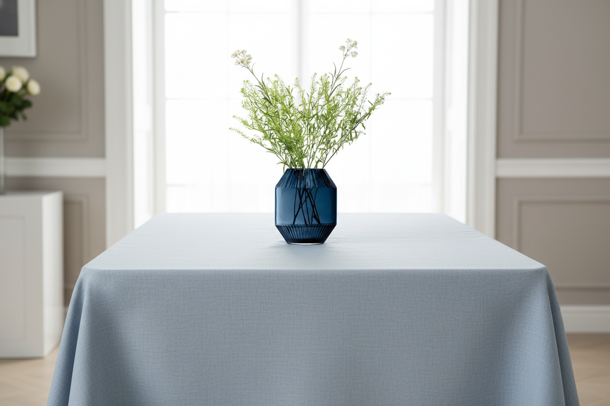 Baby Blue + Rotunda Vase Sapphire
