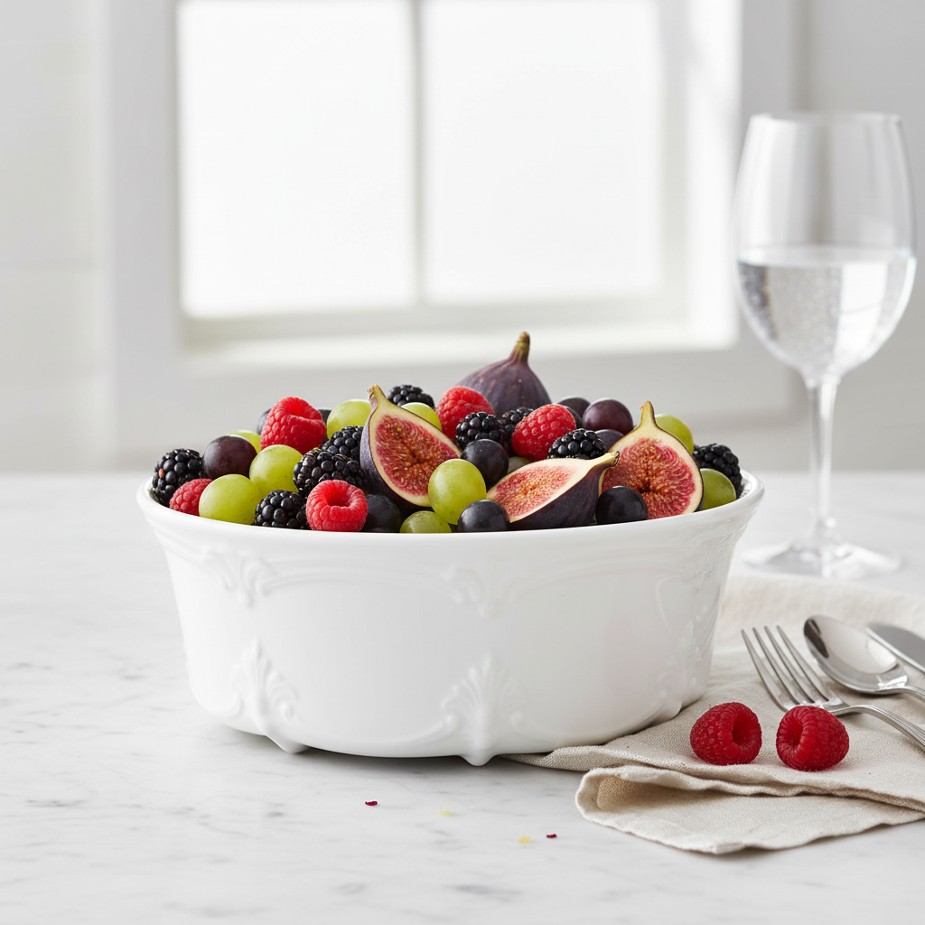 Baronesse White Fruit Dish - Lifestyle