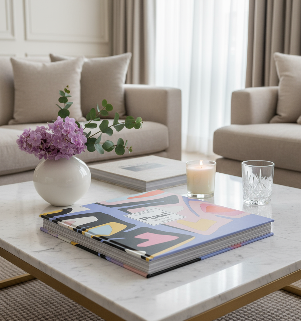 Book Pucci in elegant living room