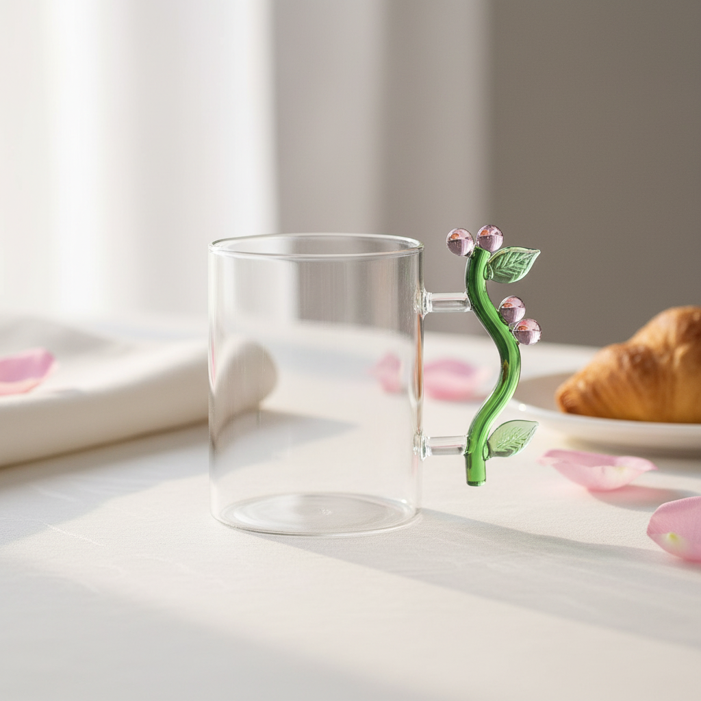 Botanica Mug Pink Flower - Mesa de desayuno