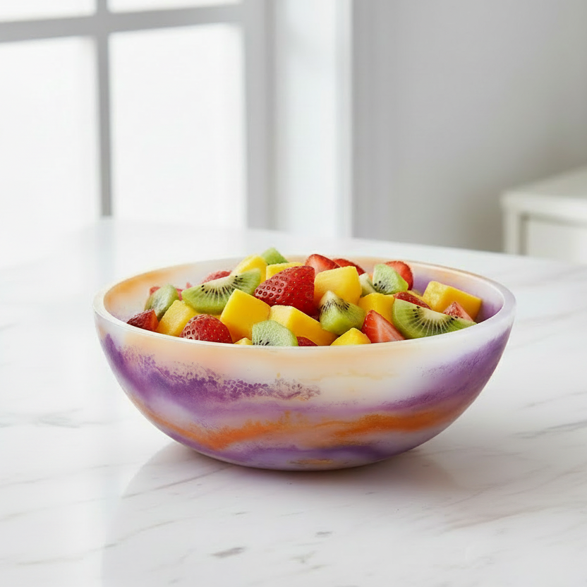 Bowl sherbet con frutas frescas