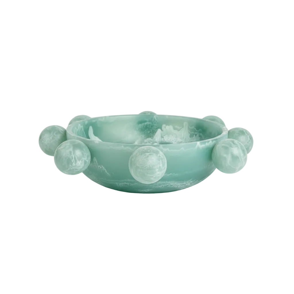 Bubble Bowl Teal - Fondo blanco centrado