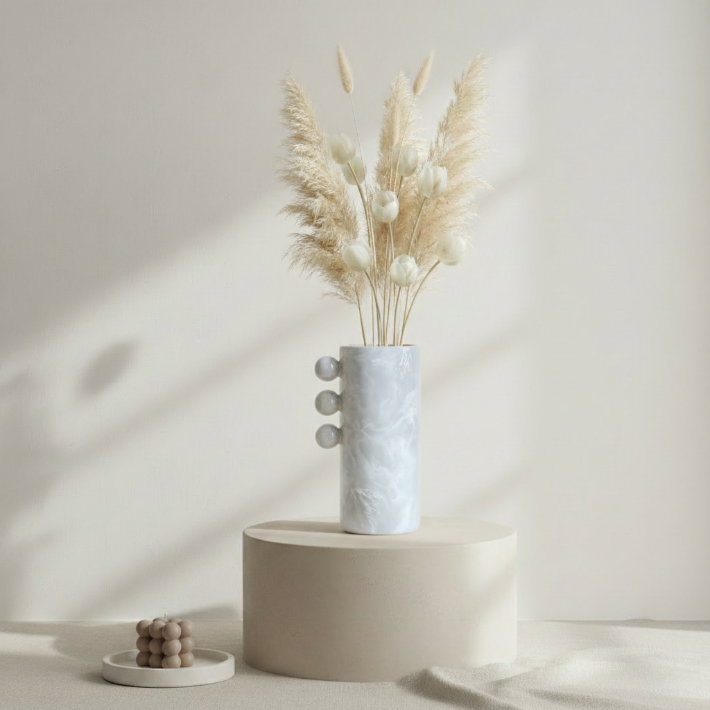 Bubble Vase Pearl White - Lifestyle elegante