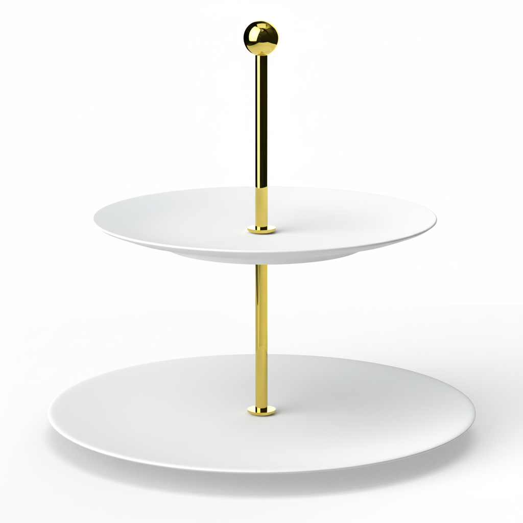 Cake stand fondo blanco