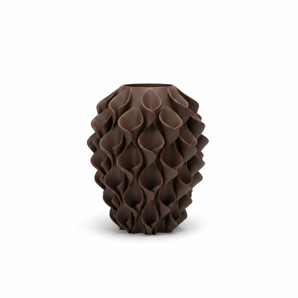 Calla Vase - Brown Large