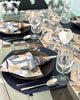 Cane - Navy Napkin Ring (Set of 4)