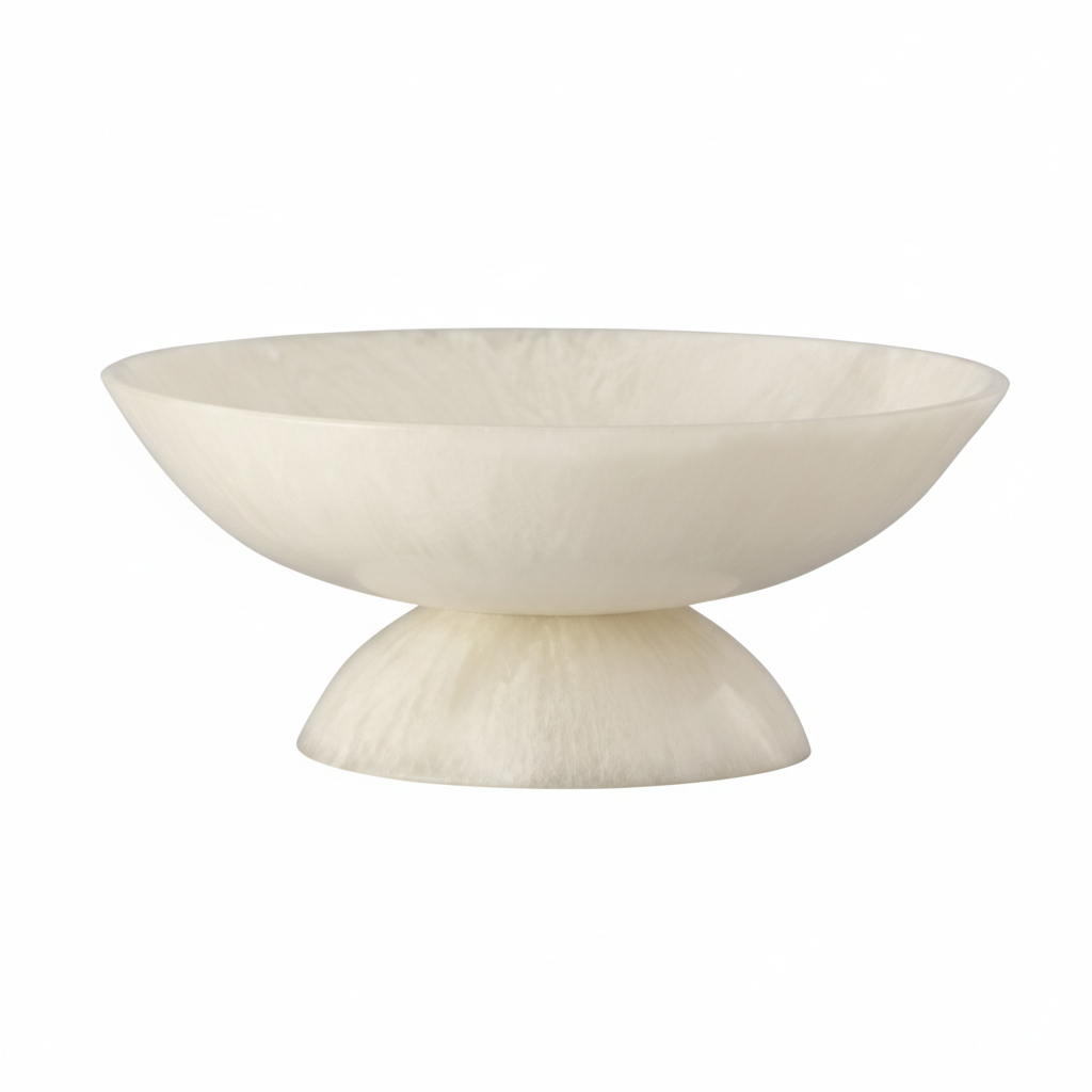 Ceramic Pedestal Bowl - Fondo blanco 1:1