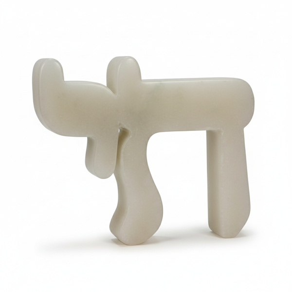 Chai - Sculpture White Jade Stone