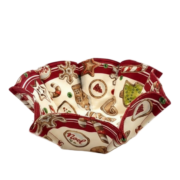 Christmas N124 Bread Basket Gingerbread con fondo blanco