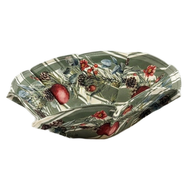 Christmas N126 Bread Basket Pomegranate con fondo blanco