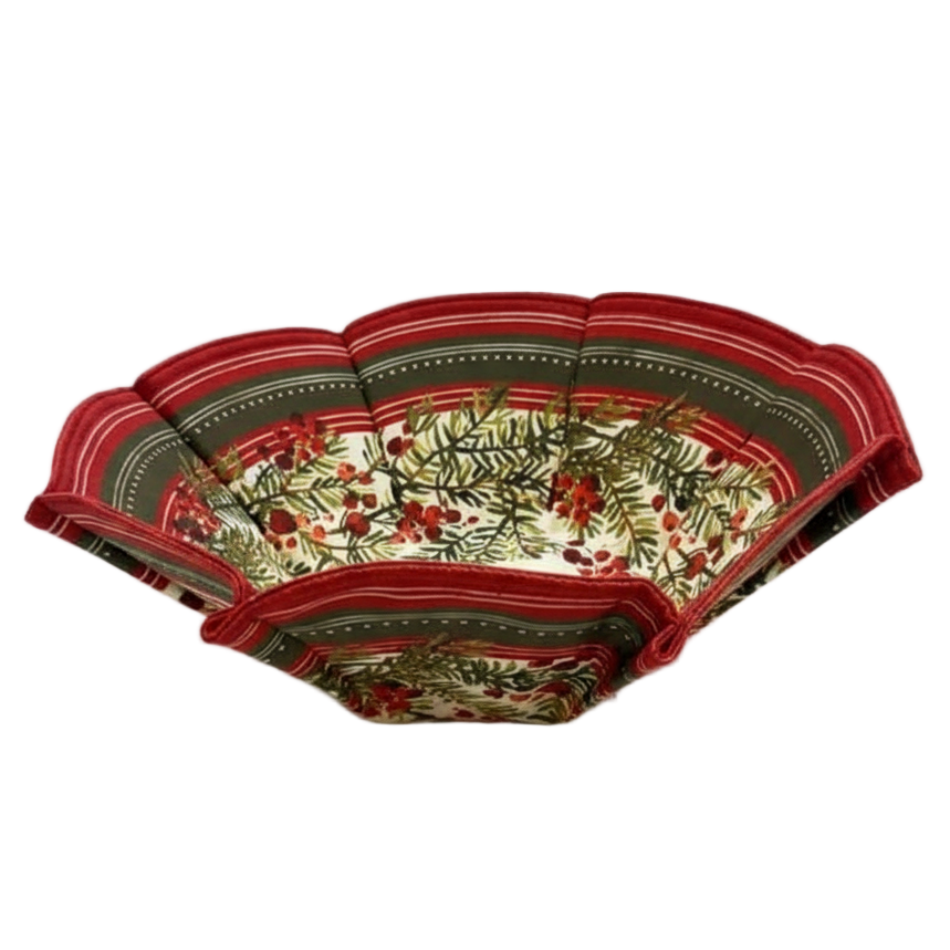 Christmas N56 Bread Basket Scottish Red Berries con fondo blanco