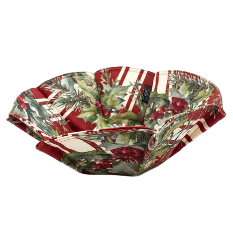 Christmas N71 Bread Basket Red Pinecone - alineada
