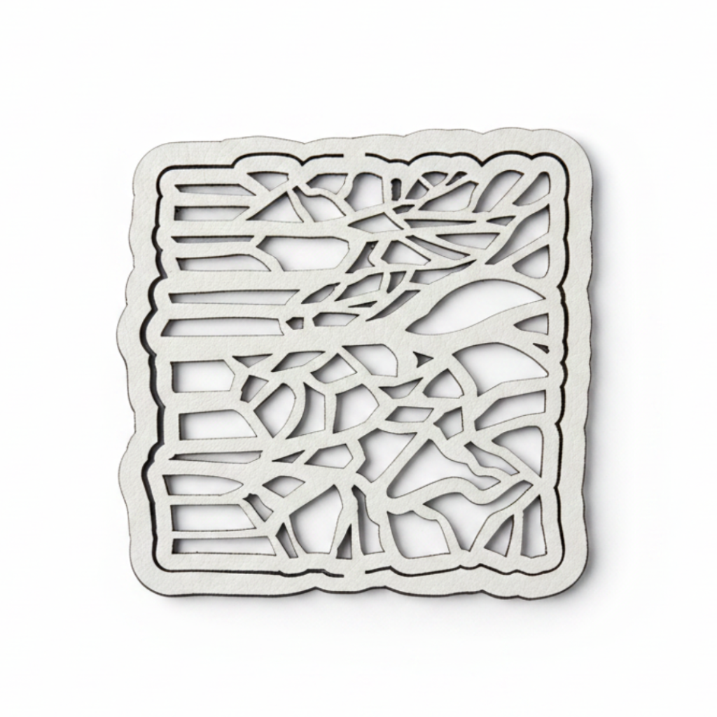 Coaster Silver fondo blanco