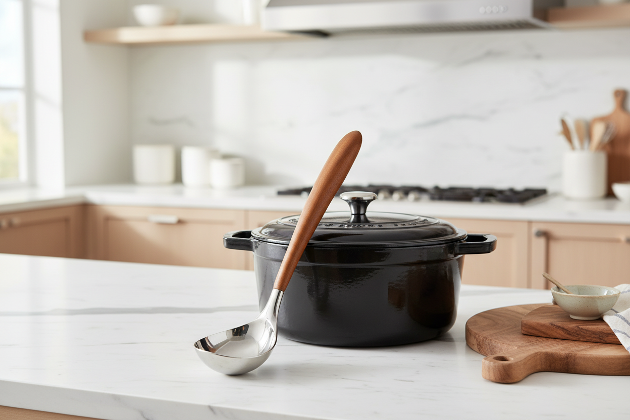 Curvo Ladle - Junto a olla elegante