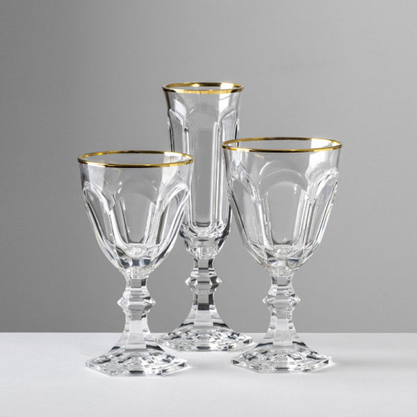 Dolce Vita Gold Thread Wine (Set of 4)