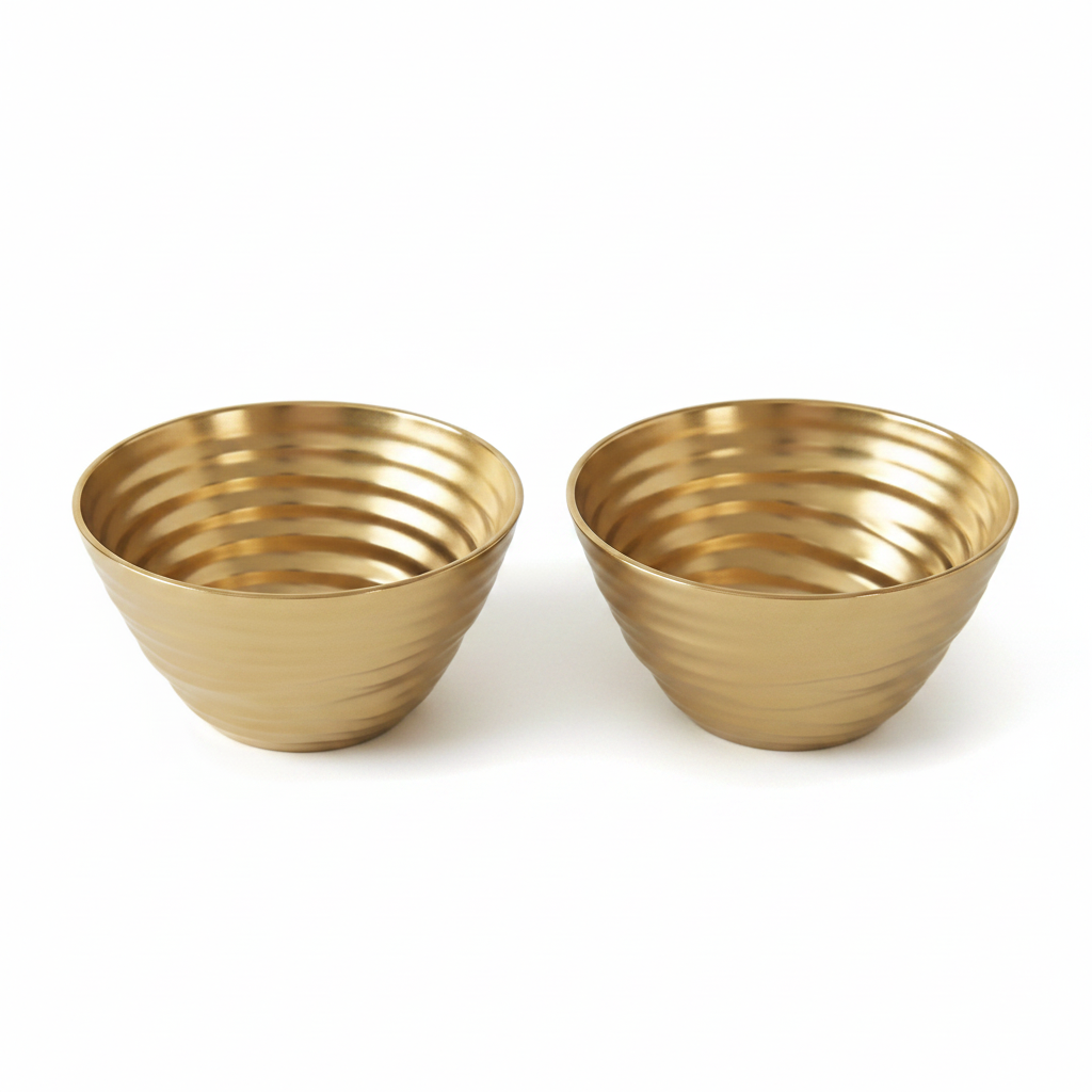 Dorato Gold Snack Bowl - Set de 2 Fondo Blanco