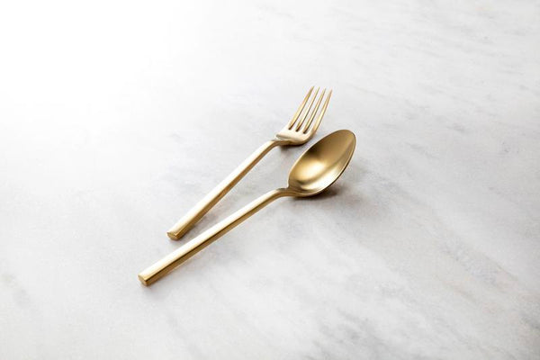 Arezzo - Brushed Gold - Flatware Piece Serving (Set of 2)