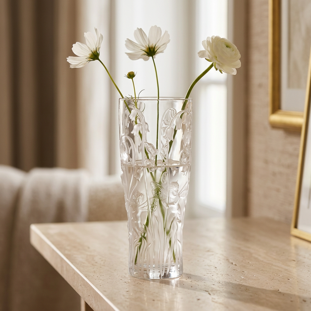 Elves Vase en un ambiente elegante con flores