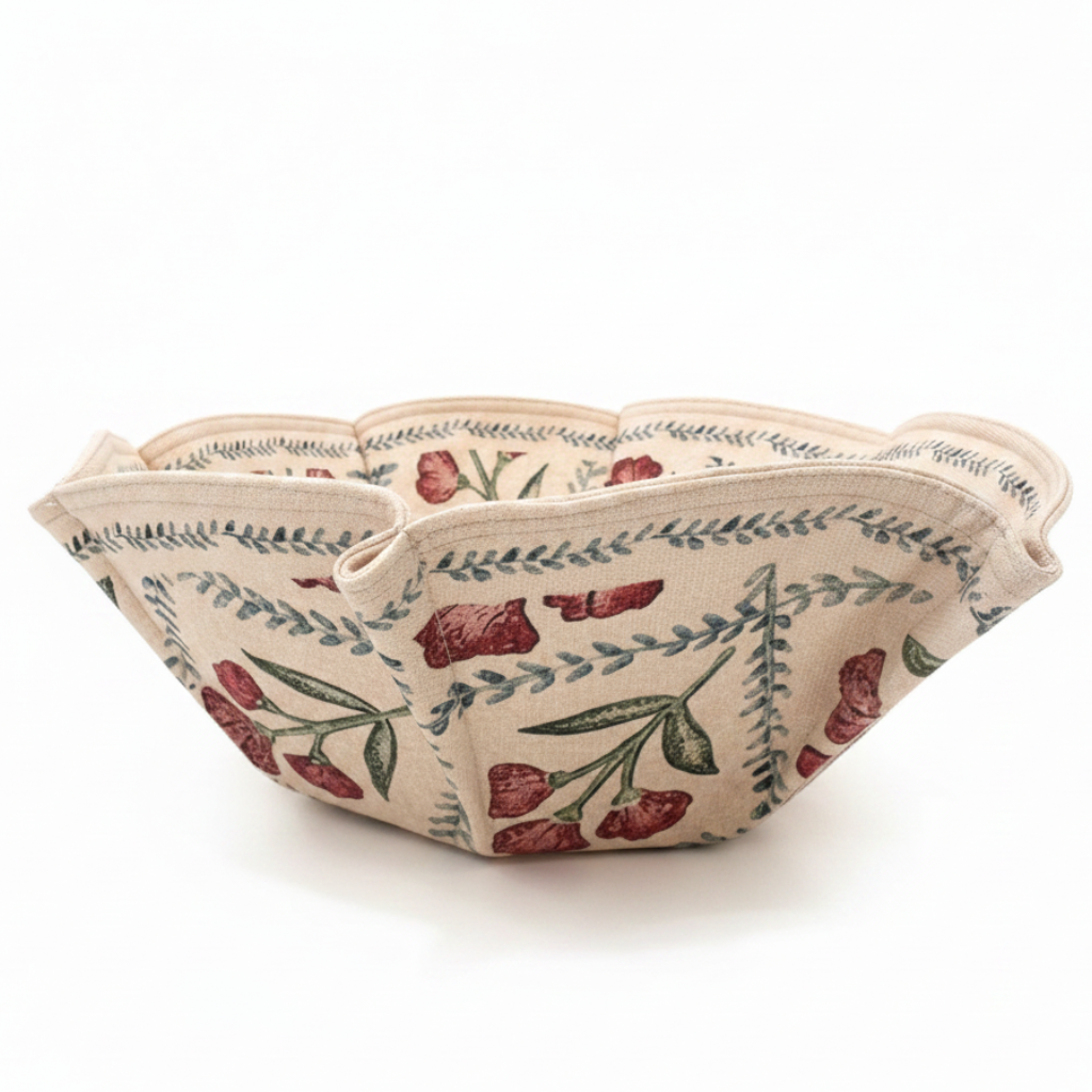 Fabric basket fondo blanco