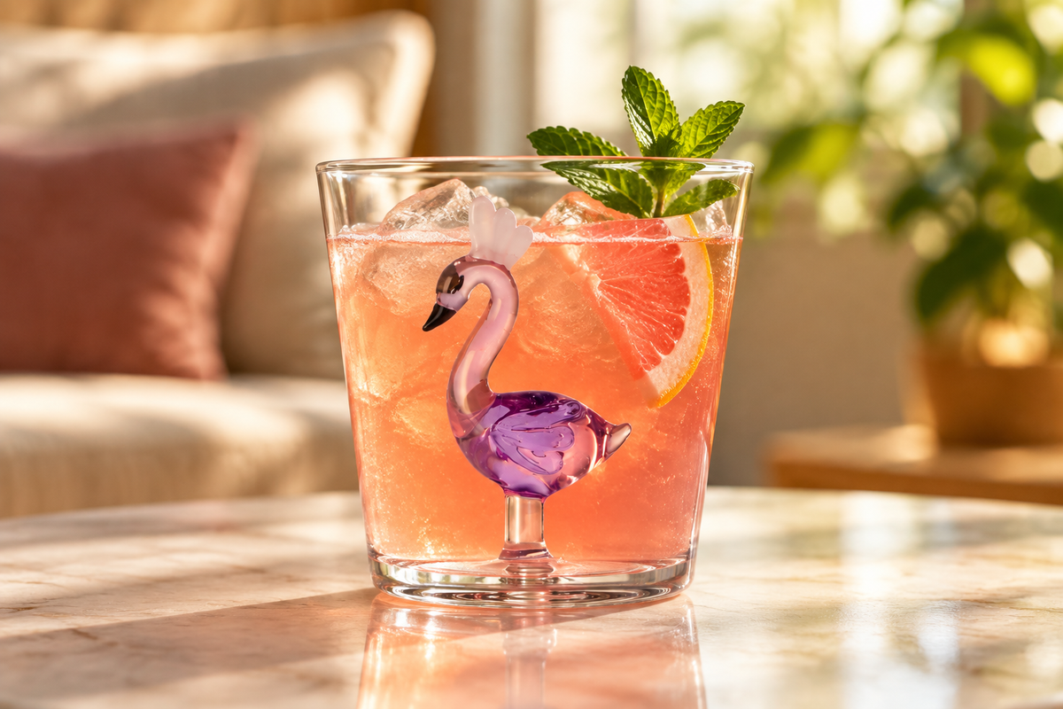 Foto ambientada - Animal Farm Tumbler Flamingo