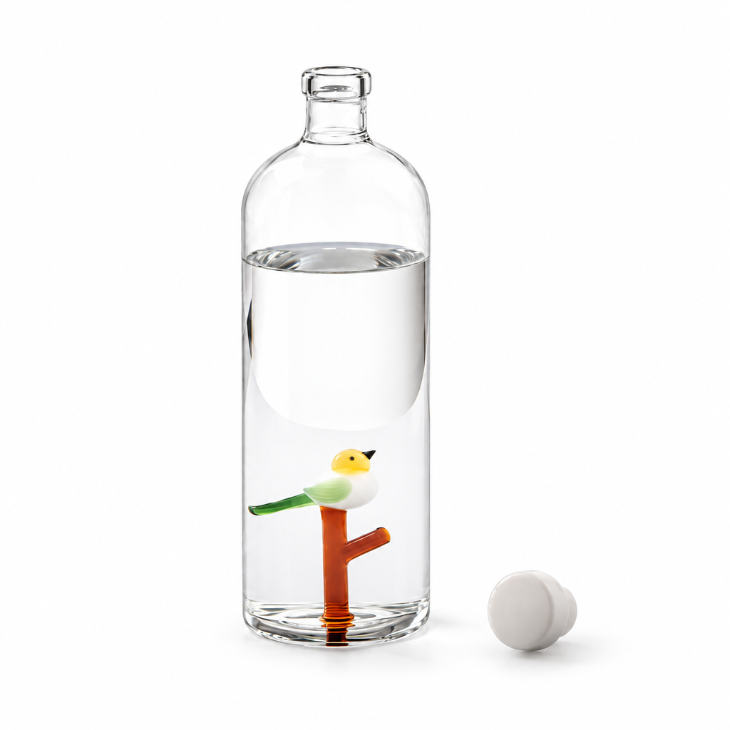 Foto principal fondo blanco - Animal Farm Bottle with Bird