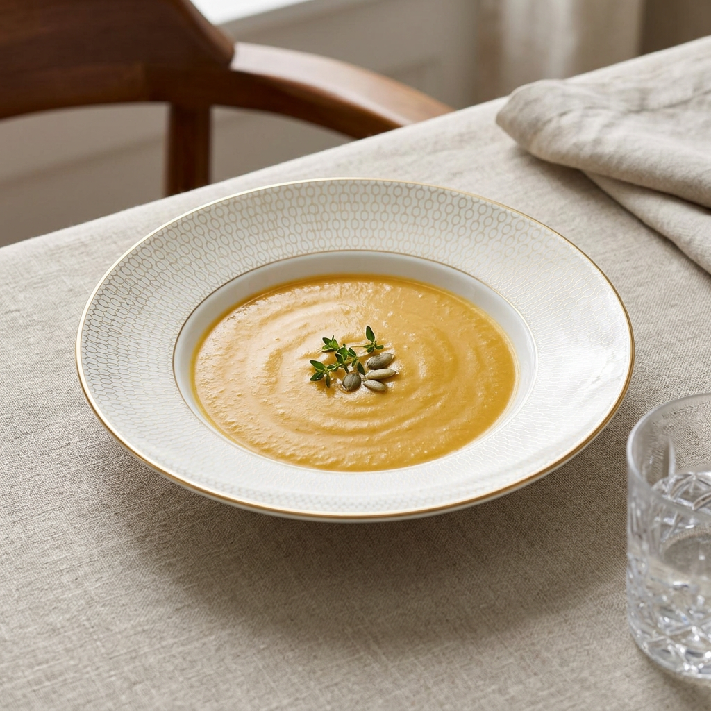 Gio Gold Deep Plate ambientado