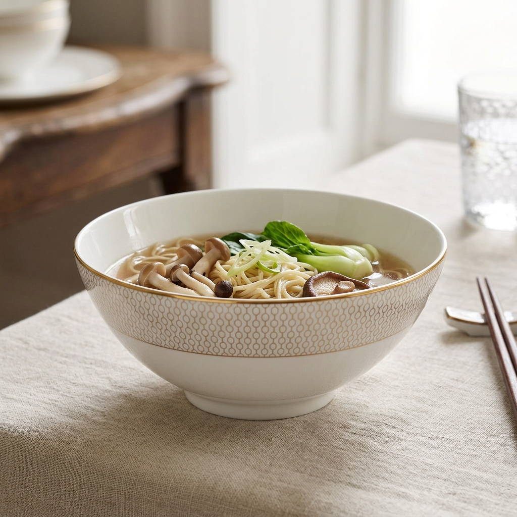 Gio Gold Soup/Noodle Bowl ambientado