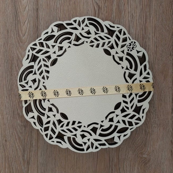 Hojas - Trivets - Navy / Champagne (Set of 2)
