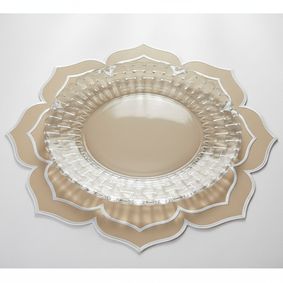 Individual Lotus con charger plate Bossa Nova