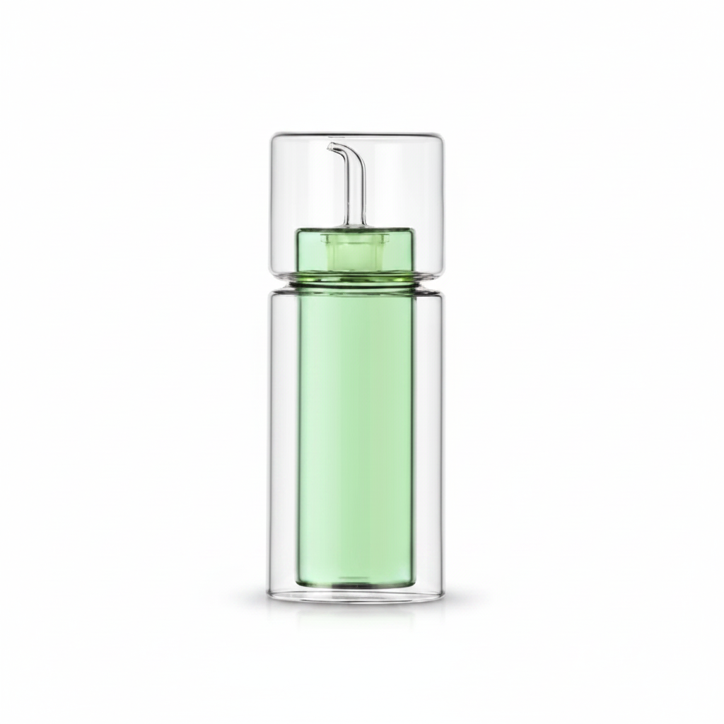 Jelly Green Olive Oil Bottle - Light Mint Green
