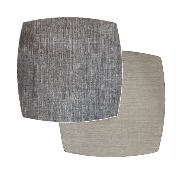 Ellipse - Square Placemat Reversible Bespoke Martini / Bespoke Twilight - Nickel Ball Chain