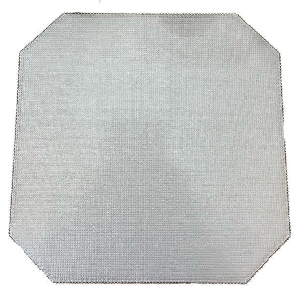 Soho - Cut Corner Square Placemat Reversible Horizon White