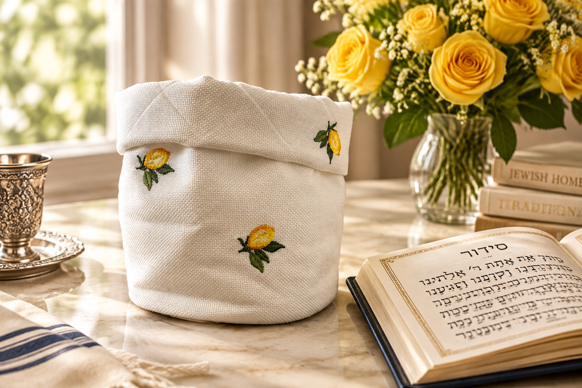 Kippah Bag Rosas Amarillas - ambientada