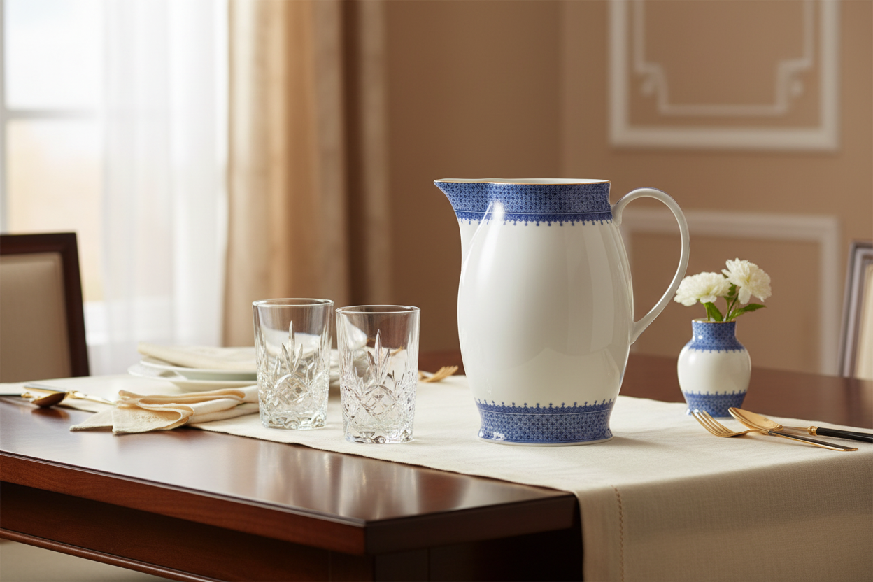 Lace Blue Pitcher - Ambientada v2