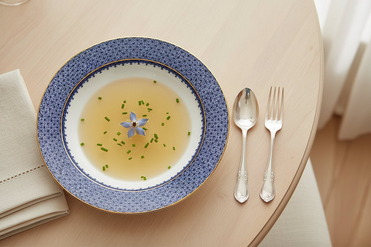 Lace Blue Rim Soup - Ambientada