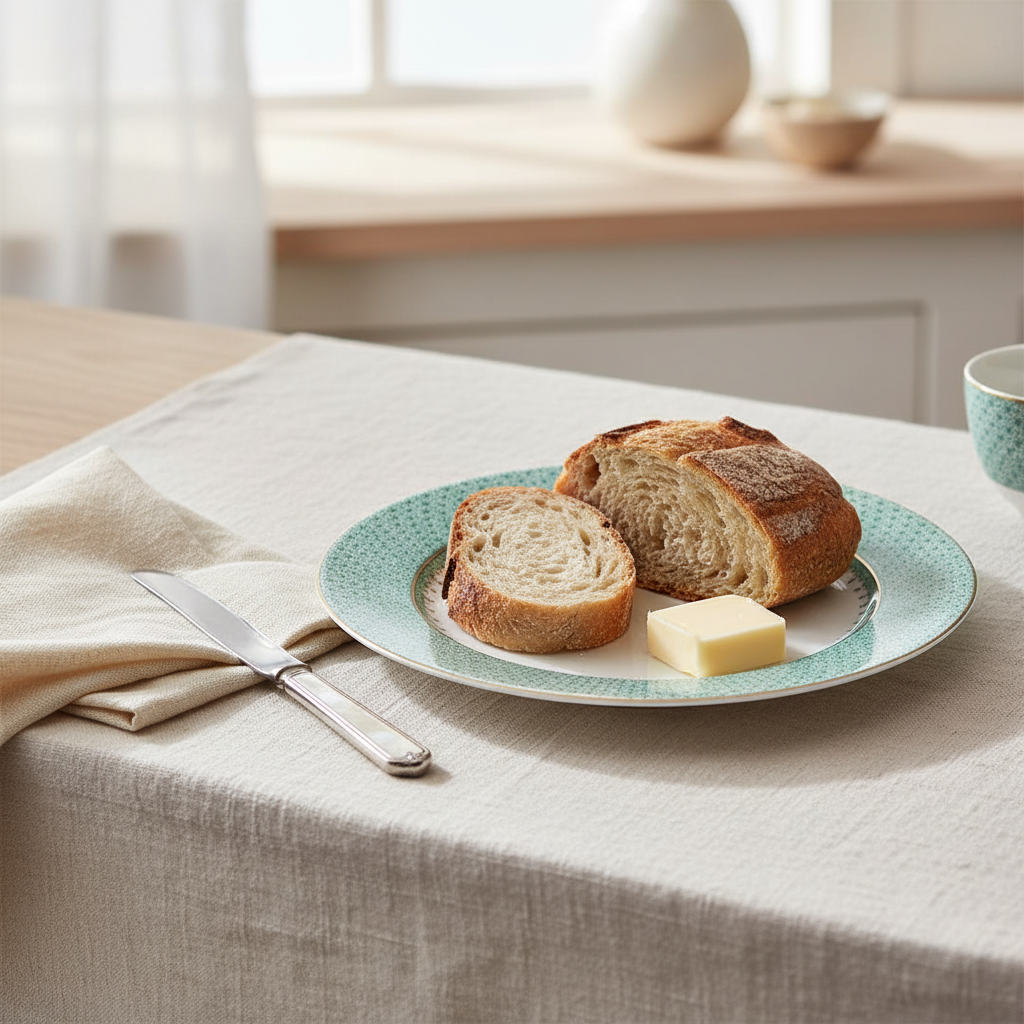 Lace Green Bread & Butter Plate - Ambiente Elegante