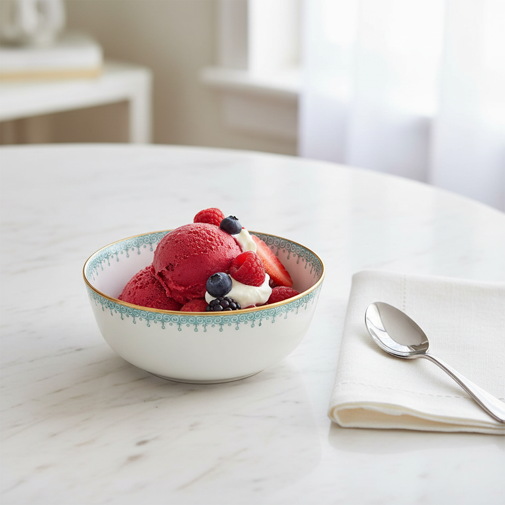 Lace Green Dessert Bowl - Ambiente Elegante