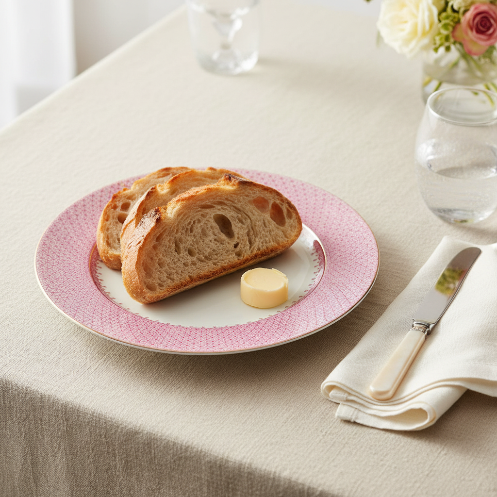 Lace Pink Bread & Butter Plate - Ambiente Elegante