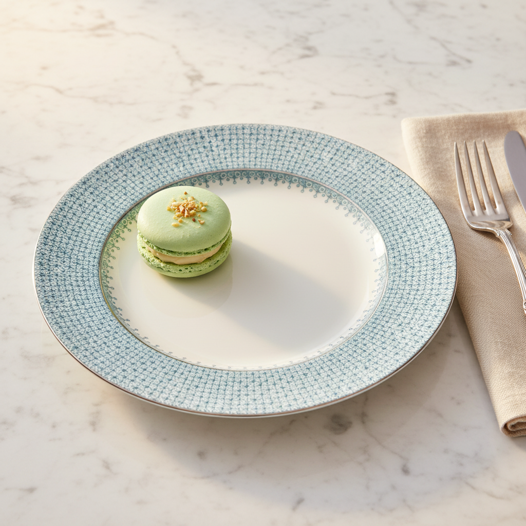 Lace Turquoise Dessert Plate - Ambiente Elegante