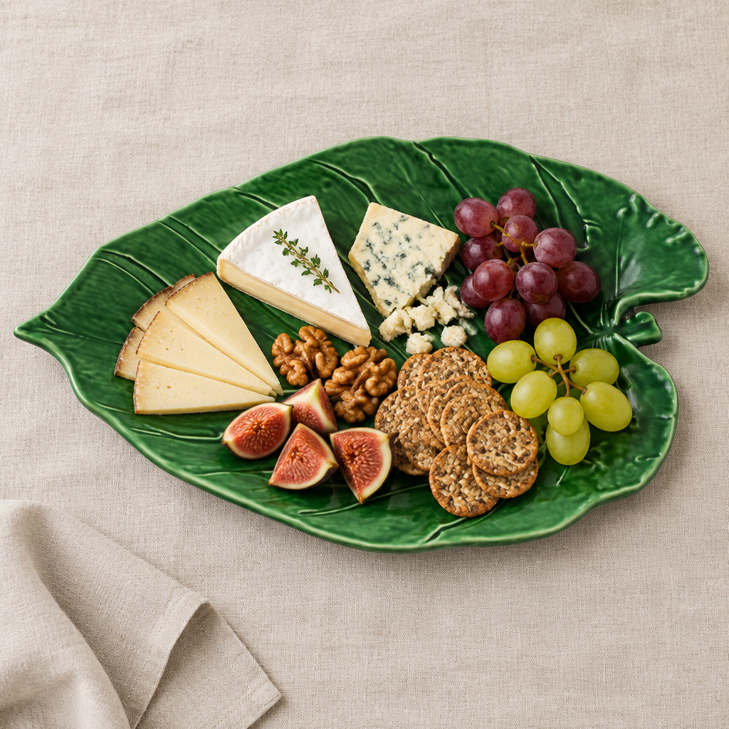 Leafs Adam's Rib Swiss Cheese Platter ambientada con tabla de quesos
