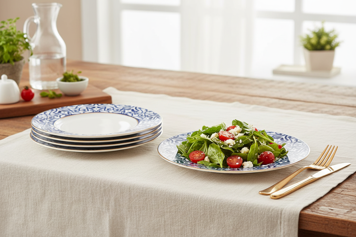 Legacy Blue Salad Plate - Lifestyle