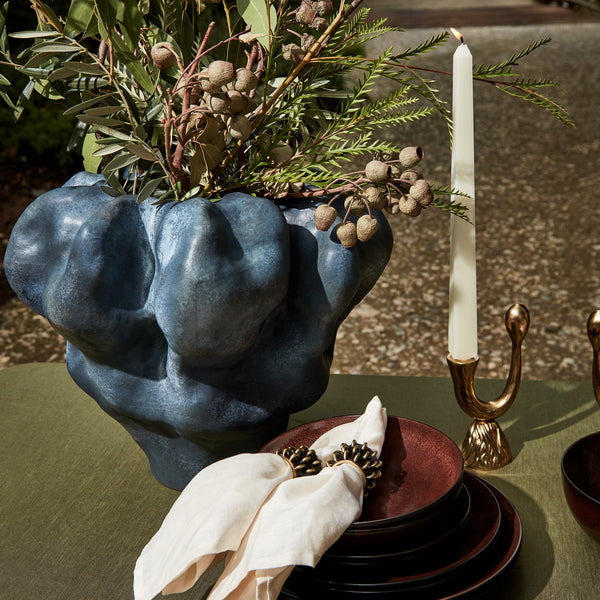 Timna - Vase Short Aged Iron