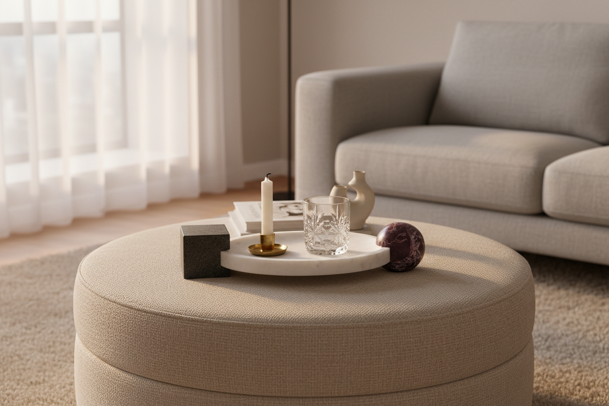 Lorsan White Tray - Lifestyle