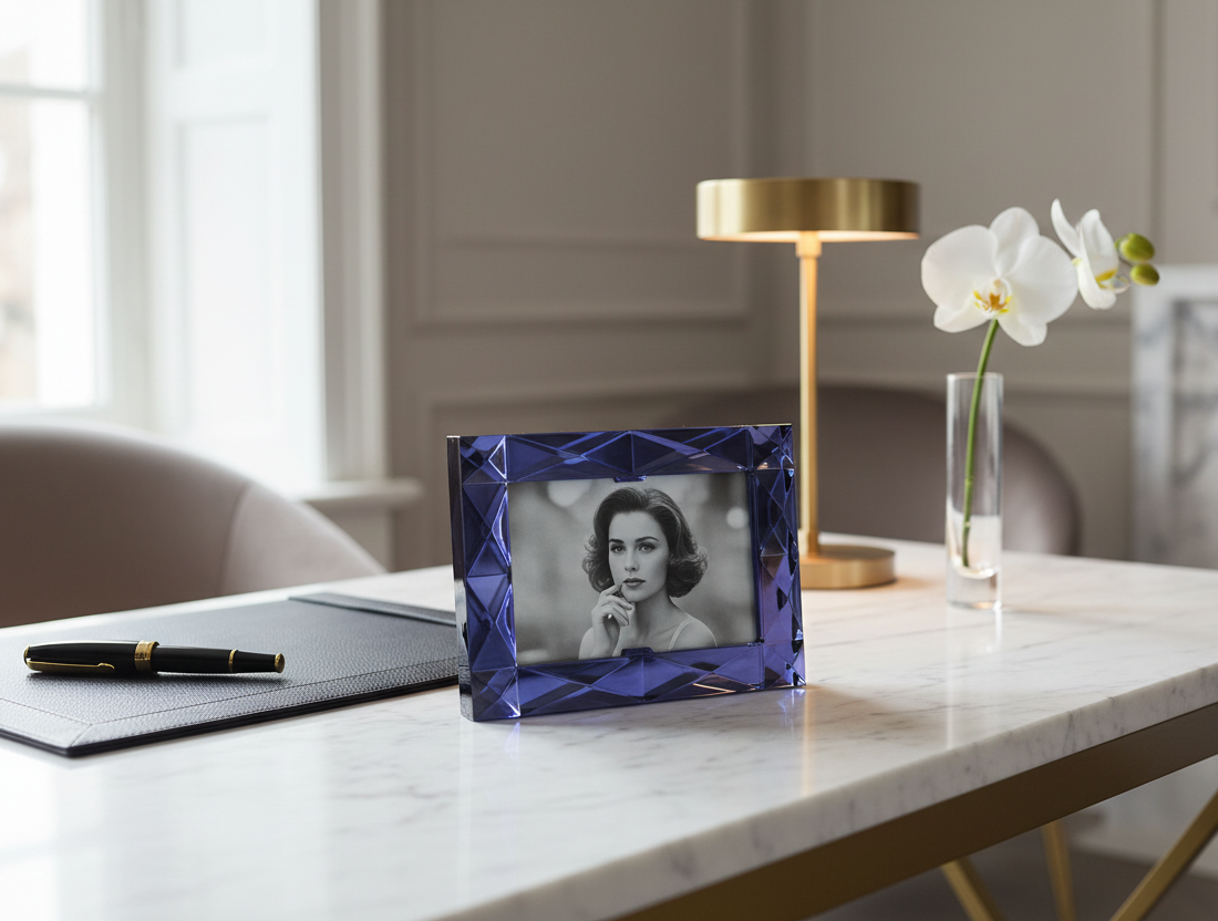 Louxor Photo Frame Midnight - Lifestyle