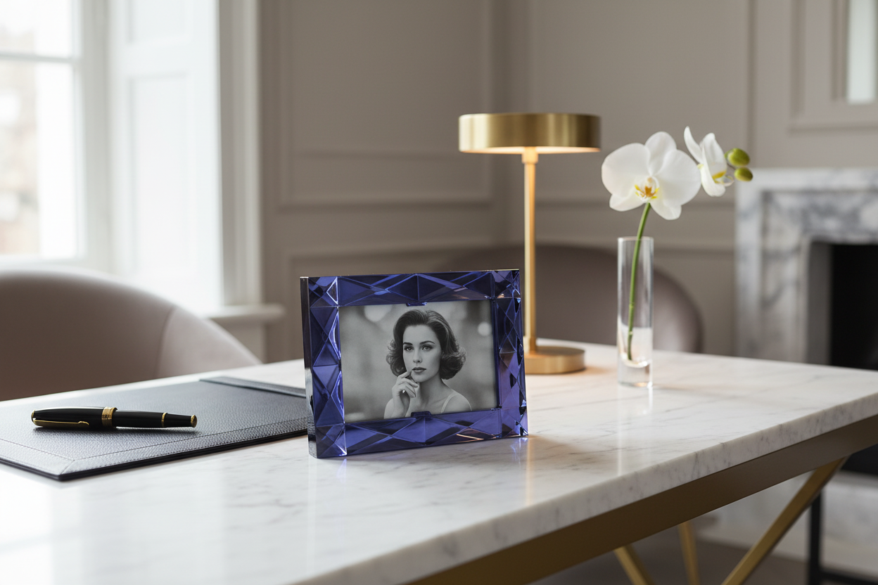 Louxor Photo Frame Midnight - Lifestyle