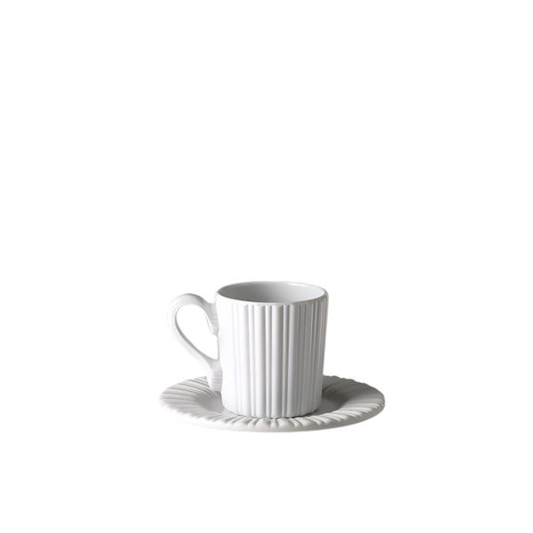Lucilla - Espresso Cup & Saucer White (Set of 2)