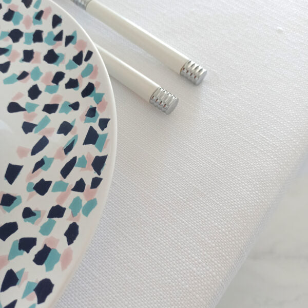 Altamira - White Tablecloth 70"x118"