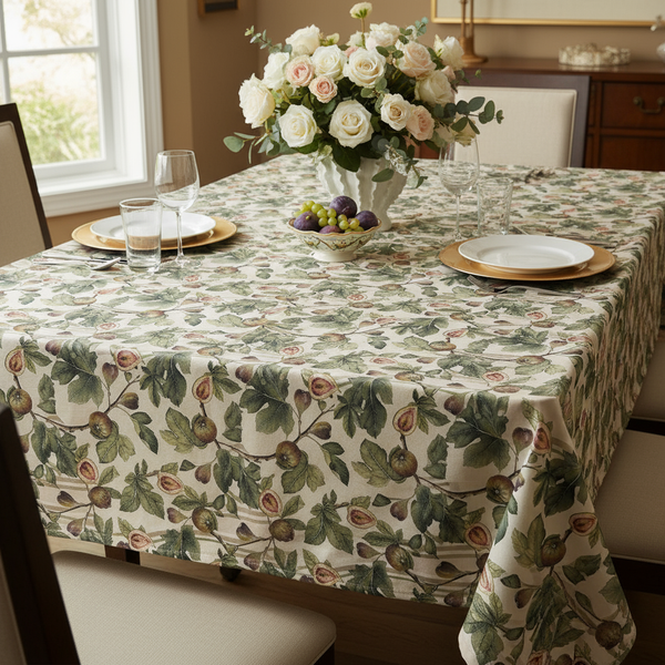 Mantel rectangular con diseño F381 de higos